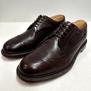 VERY GOOD Grant Stone x J. Crew Ludlow Longwing Derby Brogue Brown US 9.5